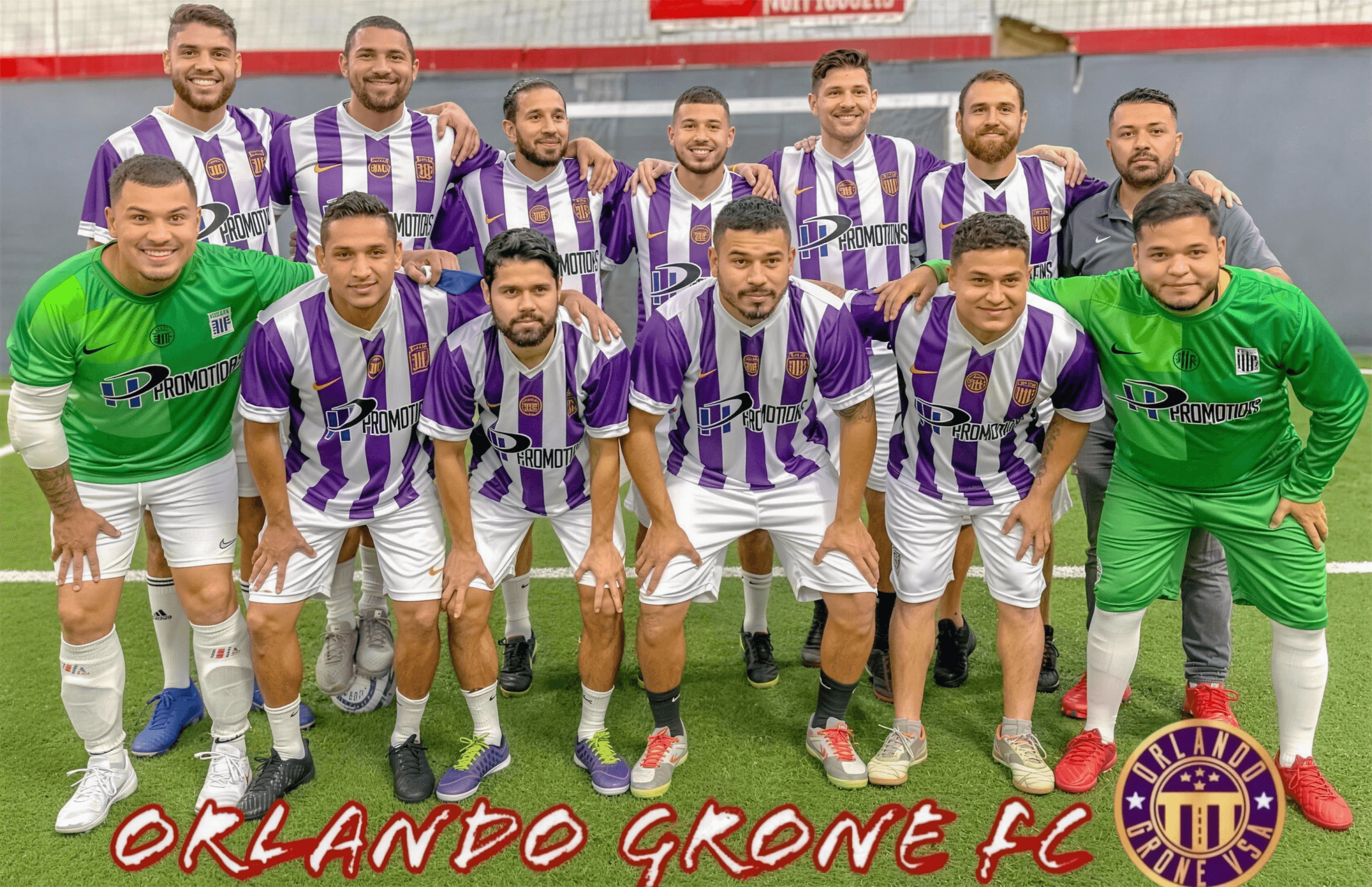 Orlando Grone FC in custom kit by Zees Commerce