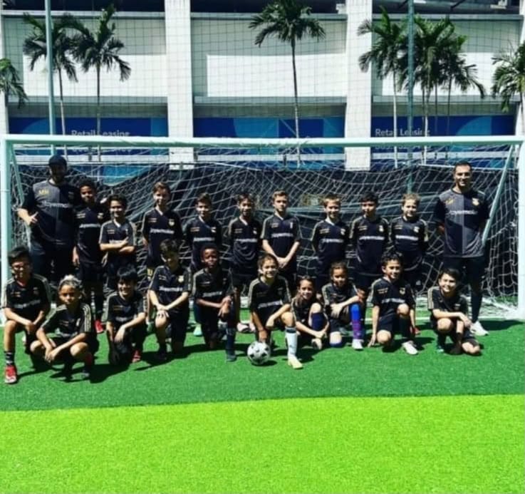 Youth soccer academy in custom kit by Zees Commerce