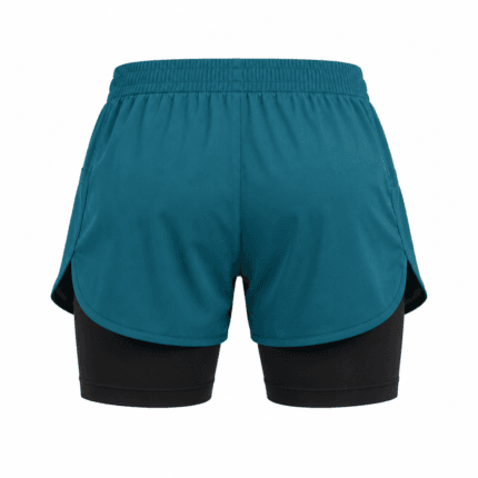 Custom 2-in-1 Running Shorts - back view - Zees Commerce
