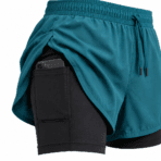 Custom 2-in-1 Running Shorts - fabric detail - Zees Commerce