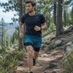 Custom 2-in-1 Running Shorts - on model - Zees Commerce