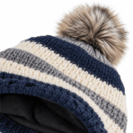 Custom Bobble Beanie - fabric detail - Zees Commerce