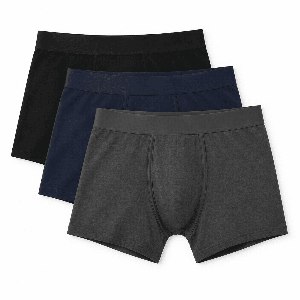 Custom Boxer Briefs 3-Pack front view Custom Boxer Briefs 3-Pack - front view - Zees Commerce
