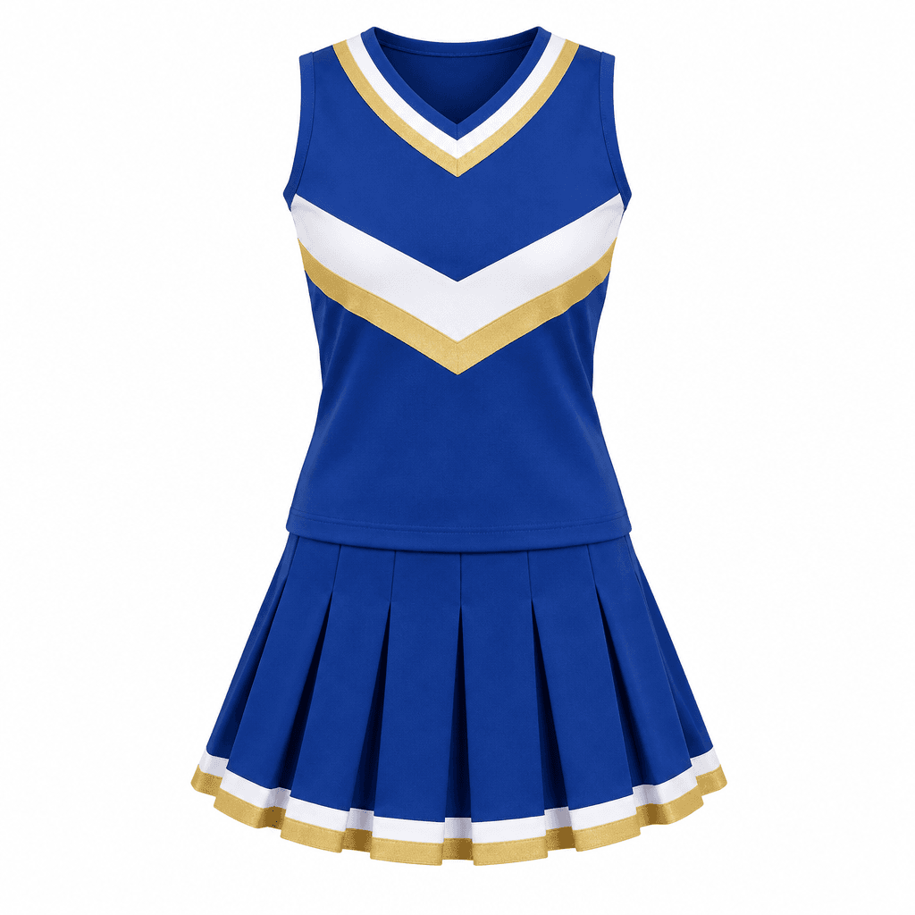 Custom Cheerleading Uniform front view Custom Cheerleading Uniform - front view - Zees Commerce