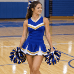 Custom Cheerleading Uniform - on model - Zees Commerce