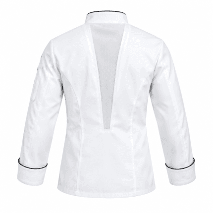 Custom Chef Jacket - back view - Zees Commerce