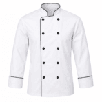 Custom Chef Jacket - front view - Zees Commerce