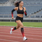 Custom Compression Arm & Calf Sleeves - on model - Zees Commerce