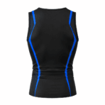 Custom Compression Tank Top - back view - Zees Commerce