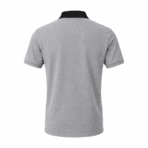 Custom Cotton Pique Polo Shirt - back view - Zees Commerce