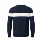 Custom Crew-Neck Knit Sweater - back view - Zees Commerce