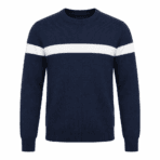 Custom Crew-Neck Knit Sweater - front view - Zees Commerce