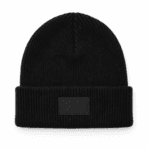 Custom Cuffed Knit Beanie - front view - Zees Commerce