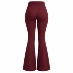 Custom Flared Leggings - back view - Zees Commerce