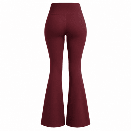 Custom Flared Leggings - back view - Zees Commerce