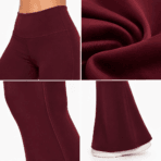 Custom Flared Leggings - fabric detail - Zees Commerce