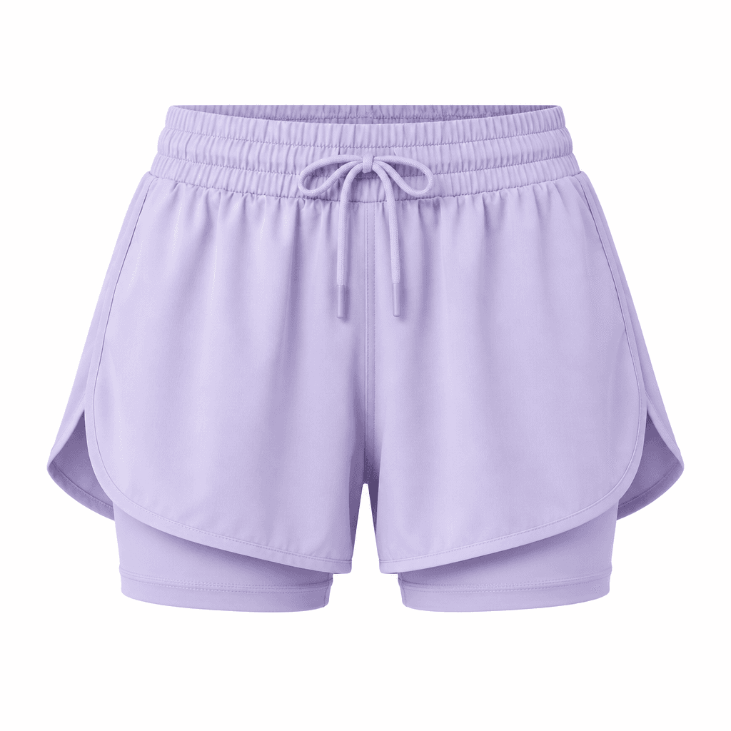 Custom Flowy Workout Shorts front view Custom Flowy Workout Shorts - front view - Zees Commerce