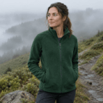 Custom Full-Zip Polar Fleece Jacket - on model - Zees Commerce