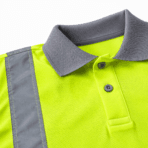 Custom Hi-Vis Safety Polo - fabric detail - Zees Commerce