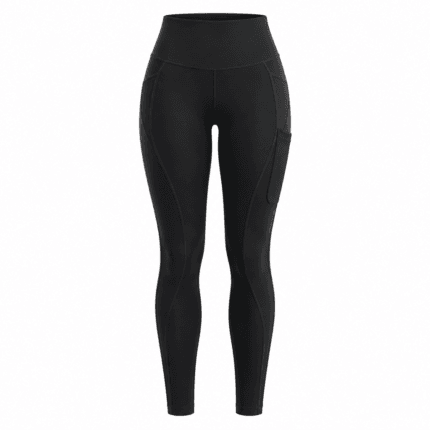 Custom High-Waist Sculpting Leggings - front view - Zees Commerce