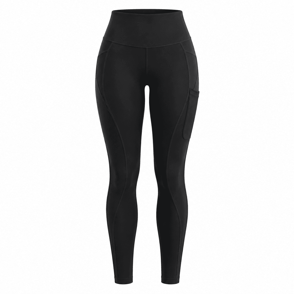 Custom High-Waist Sculpting Leggings front view Custom High-Waist Sculpting Leggings - front view - Zees Commerce