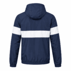 Custom Hooded Full-Zip Windbreaker - back view - Zees Commerce
