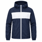 Custom Hooded Full-Zip Windbreaker - front view - Zees Commerce