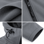 Custom Hooded Softshell Jacket - fabric detail - Zees Commerce