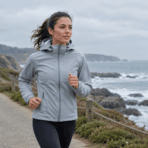 Custom Hooded Softshell Jacket - on model - Zees Commerce