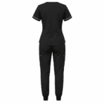 Custom Jogger Scrub Set - back view - Zees Commerce