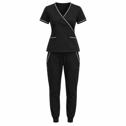 Custom Jogger Scrub Set - front view - Zees Commerce