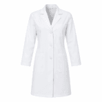 Custom Lab Coat - front view - Zees Commerce