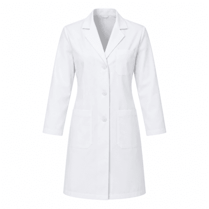 Custom Lab Coat - front view - Zees Commerce