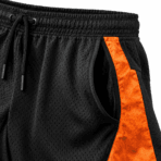 Custom Lacrosse Shorts - fabric detail - Zees Commerce