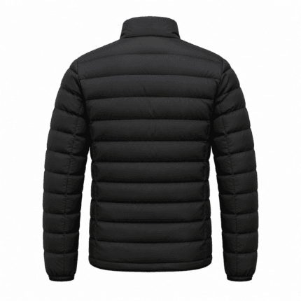 Custom Lightweight Quilted Puffer Jacket - back view - Zees Commerce