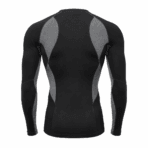 Custom Long-Sleeve Compression Base Layer - back view - Zees Commerce
