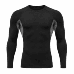 Custom Long-Sleeve Compression Base Layer - front view - Zees Commerce