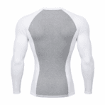 Custom Long-Sleeve Compression Top - back view - Zees Commerce