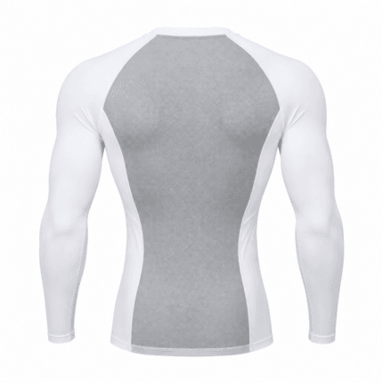 Custom Long-Sleeve Compression Top - back view - Zees Commerce