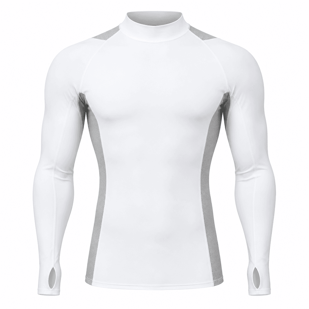 Custom Long-Sleeve Compression Top front view Custom Long-Sleeve Compression Top - front view - Zees Commerce