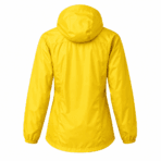 Custom Packable Rain Jacket - back view - Zees Commerce