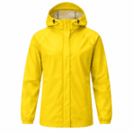 Custom Packable Rain Jacket - front view - Zees Commerce