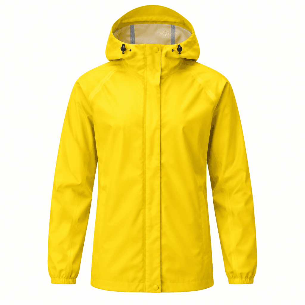 Custom Packable Rain Jacket front view Custom Packable Rain Jacket - front view - Zees Commerce