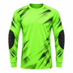 Custom Padded Goalkeeper Jersey - front view - Zees Commerce
