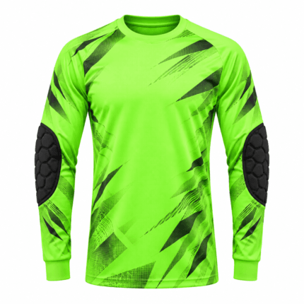 Custom Padded Goalkeeper Jersey - front view - Zees Commerce