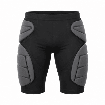 Custom Padded Goalkeeper Shorts - front view - Zees Commerce