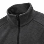 Custom Quarter-Zip Fleece Pullover - fabric detail - Zees Commerce