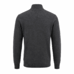 Custom Quarter-Zip Knit Sweater - back view - Zees Commerce