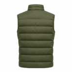 Custom Quilted Puffer Vest - back view - Zees Commerce