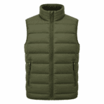 Custom Quilted Puffer Vest - front view - Zees Commerce